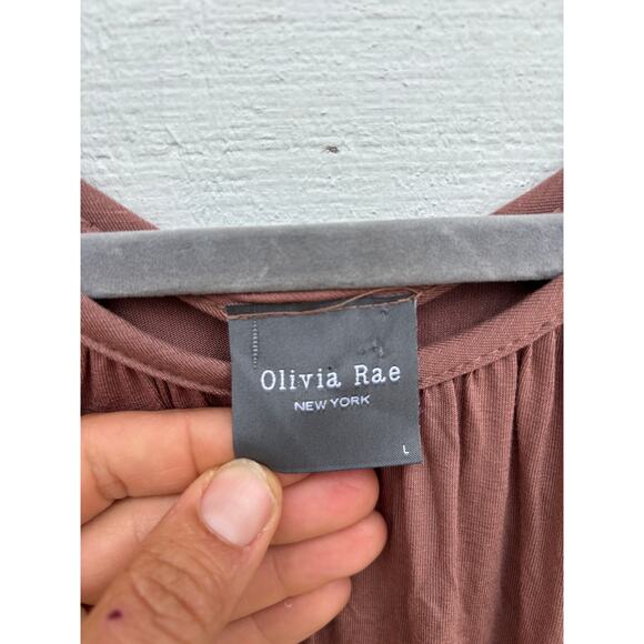 Olivia Rae Maxi Dress, ULTRA SOFT, Tie Straps, High Low Hem, Sz L‎ - Picture 4 of 5